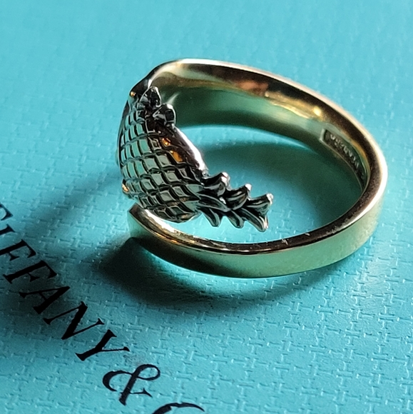 Tiffany & Company Pineapple Spoon Ring in Gold Vermeil #43 - Picture 3 of 16